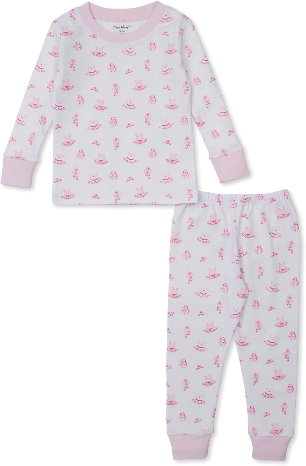 Kissy Kissy Baby Girls Infant Ready To Dance Print Long Pajamas Set