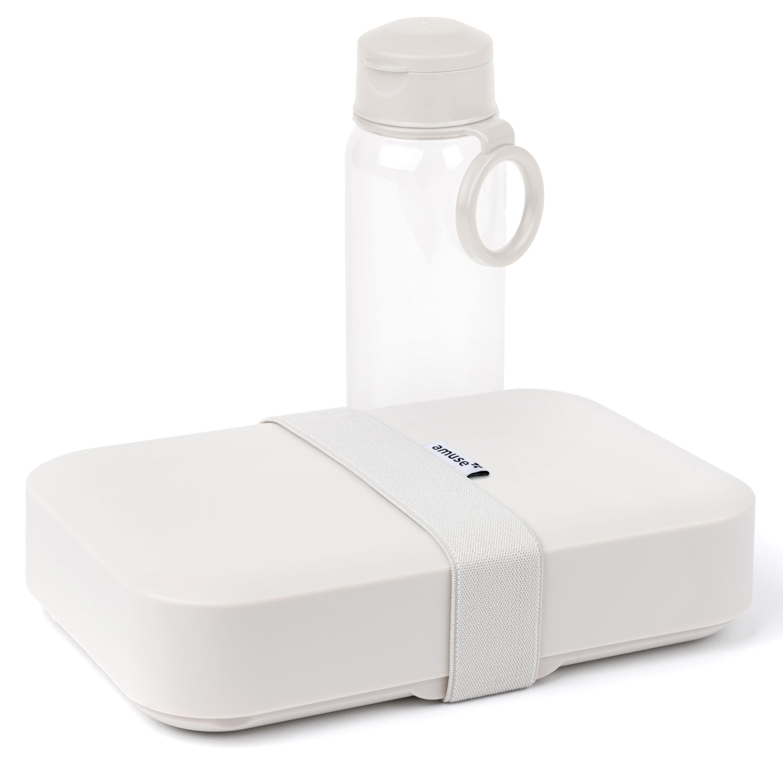 Boîte à lunch sans BPA ajustable avec gourde 500ml lavable au lave-vaisselle