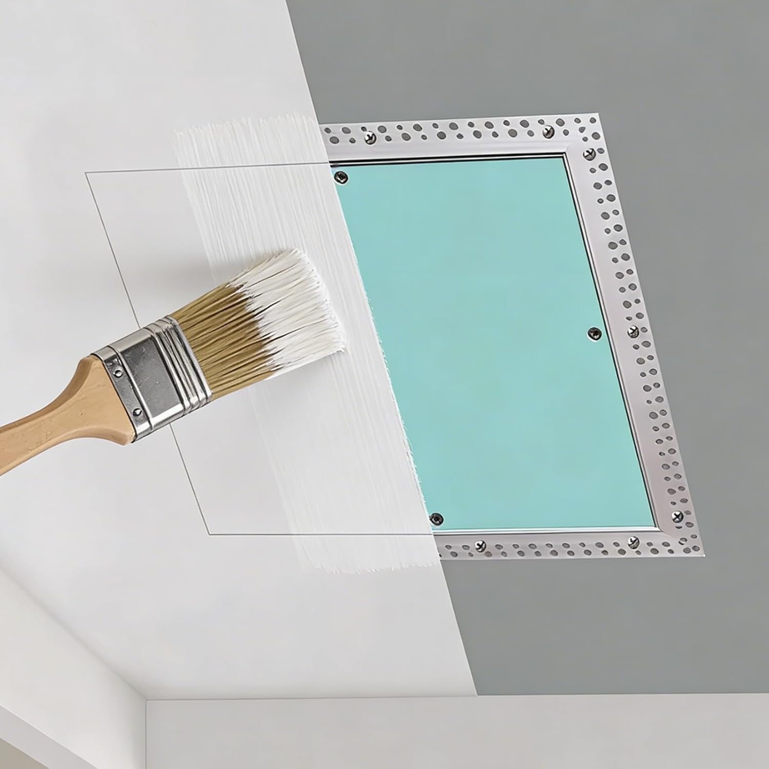 VUIKLCty Built-in Access Door, Sliding Opening, Aluminum Frame Opening In Gypsum Board Ceiling(20x20in (50x50cm))