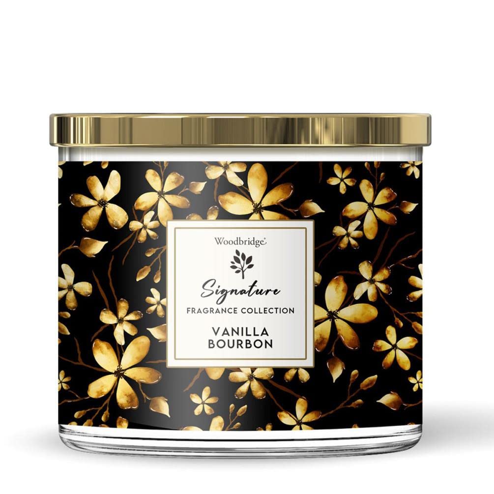 Aroma Accessories Woodbridge Vanilla Bourbon Tumbler Jar Candle