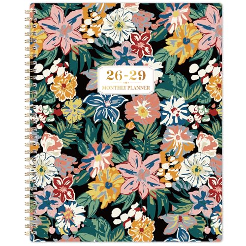 2026-2029 Monthly Planner - 3 Year Planner/Calendar 2026-2029 JUL 2026 - JUN 2029 9 x 11 3 Year Calendar Planner 26-29 monthly planner with 36 Monthly Tabs Notes Pages Inner Pocket - Floral