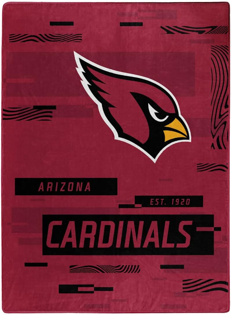 Northwest NFL Arizona Cardinals 60x80 Digitize Design Raschel Thow Blanket (Arizona Cardinals)