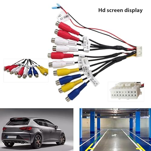 Miniatura 2 de Accesorios de salida de entrada de video AV, alto rendimiento, duradero, piezas de repuesto reemplazan el preamplificador de conector premium de 18