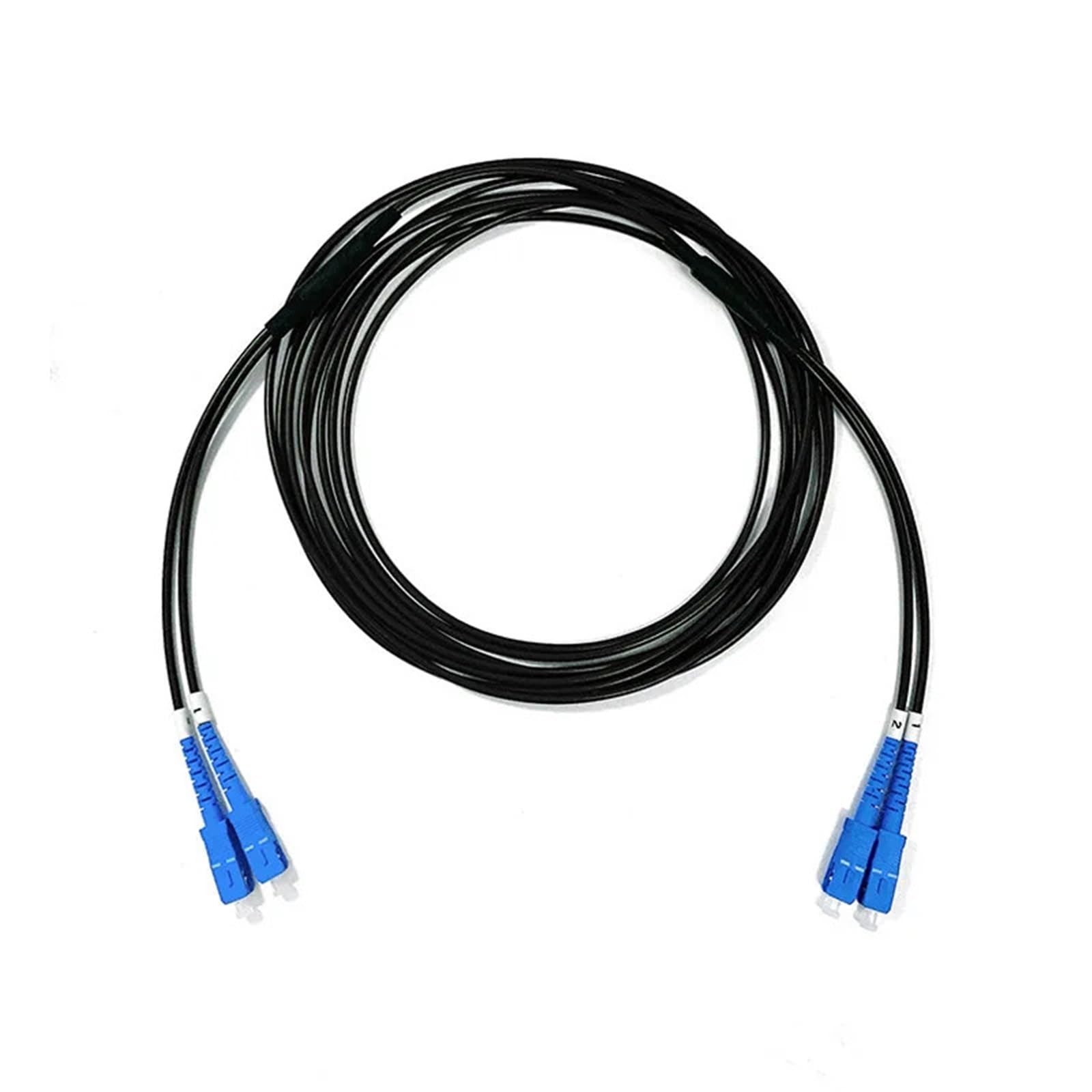 Fibra ottica Patch Cord E2000 Armored TPU 150m-300m2 Core Patch Cord Outdoor SM DX 2 Fibra (300m E2000-E2000)