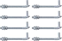Vista 16 de VIVIDA Bisagra de Puerta con Perno en J de 6", Bisagra de Poste con Perno en J con Pasador Macho de 5/8", para Puerta de Cerca de Malla de Cadena