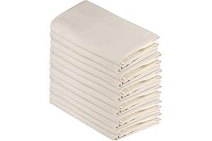 DG Collections Flour Sack Dish Towels for Kitchen, Set of 12 (27...