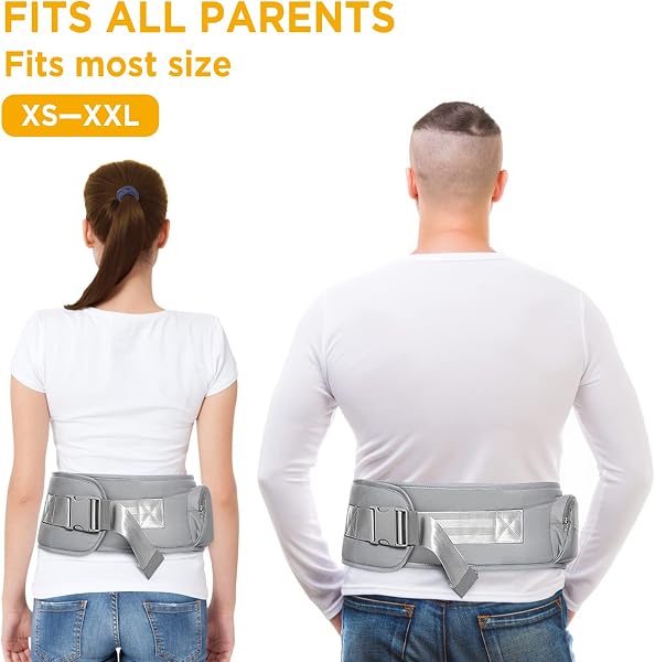 GAGAKU Baby Hüftsitz Leichte Taille Hocker 4 Tragepositionen für Kinder 0-36 Monate Neugeborenes - Grau - 5
