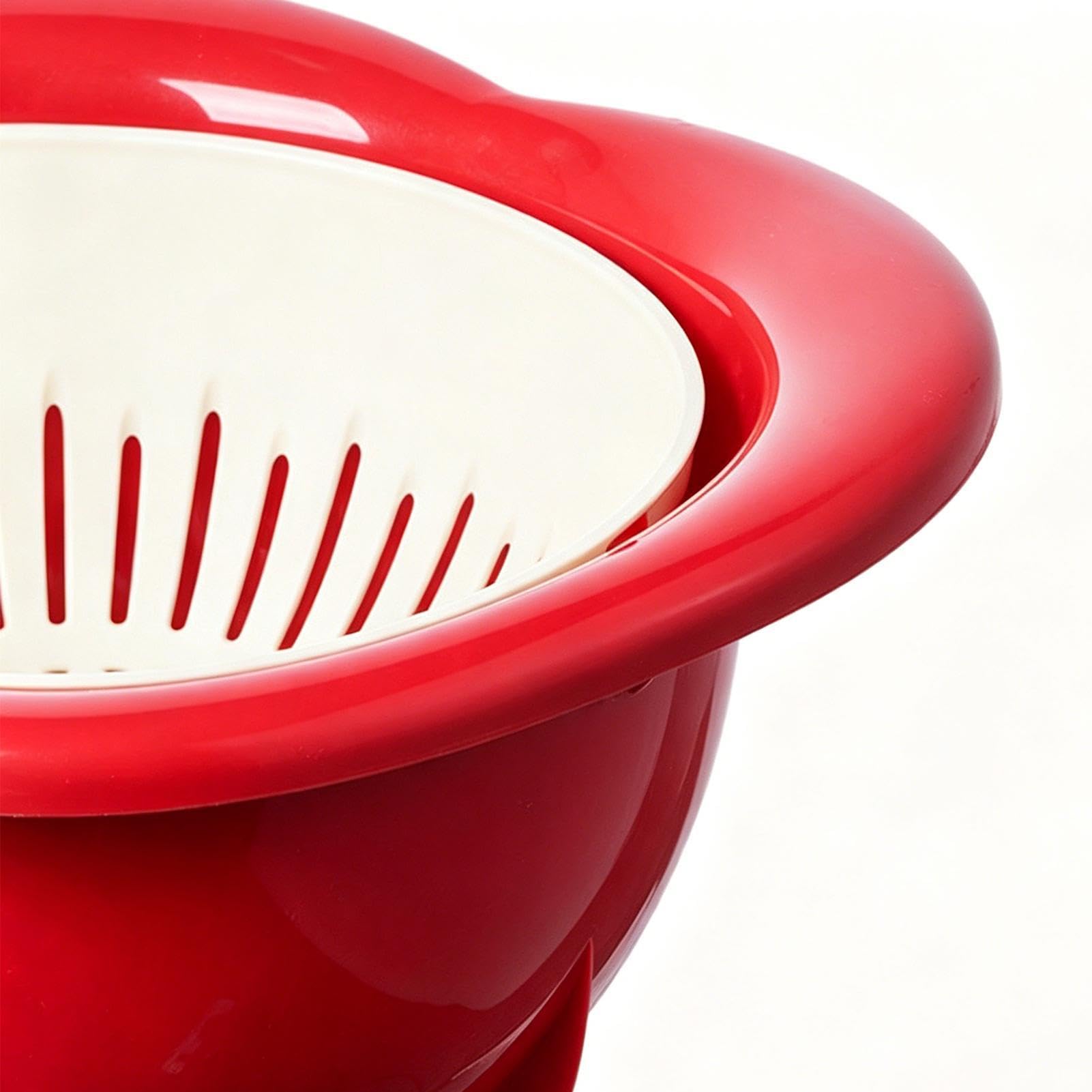 Bol Colador de Cocina Colador Mezclador Multifuncional Con Rápido Y Diseño | Escurridor de Cocina y también Colador para Alimentos para Bayas, Ensaladas, Pastas, Cocina, Lechuga y Comida