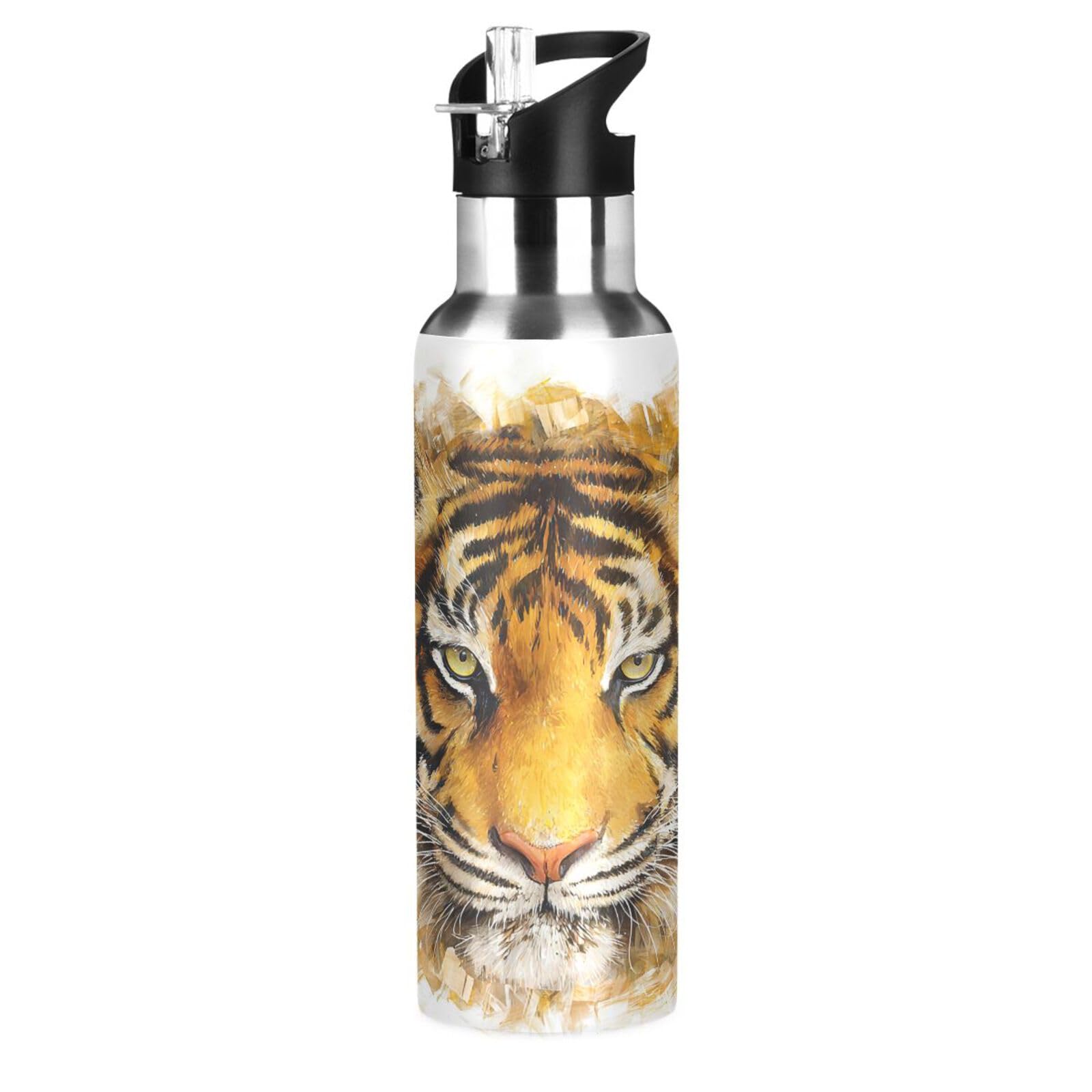 Amazon.com: ALAZA Tiger Water Bottle Kids Bottle Tiger Stainless