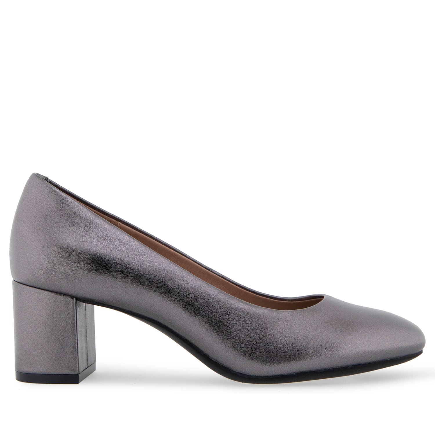 Aerosoles Damskie czółenka Ebel, Gunmetal metaliczna skóra, 38.5 EU