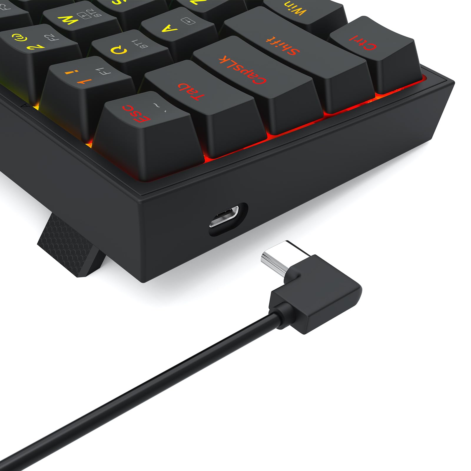 Redragon S144 Combo Teclado Ratón Inalámbrico 60% Dongle Compartido | combo teclado ratón gaming 60% K617 3 modos RGB ratón 7200DPI dongle compartido práctico