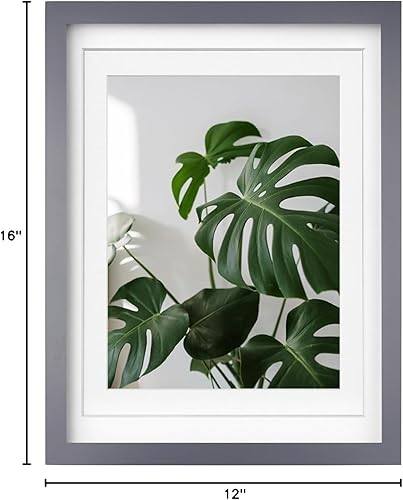 Vista 341 de Egofine Portarretratos de 9 x 12 pulgadas hecho de madera maciza con plexiglás, fotos de 5 x 7/6 x 8 con paspartú o de 9 x 12 pulgadas sin paspartú