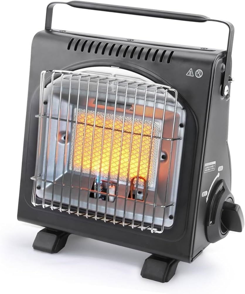 ルームヒーター　ガスストーブ Amazon | カセットガスストーブ ガスヒーター電源不要！1.6KW【速暖