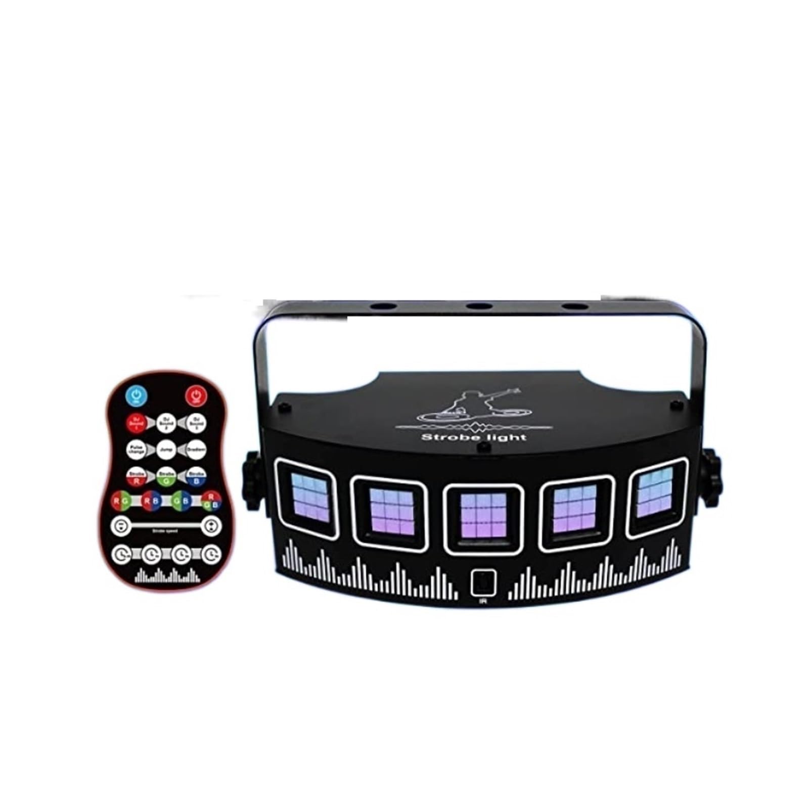 Światła sceniczne LED, USB DJ Strobe Light z pilotem na imprezę dyskotekową, świąteczną, klubową, barową, taneczną, aktywowaną dźwiękiem, błyskową diodą LED RGB, oświetlenie sceniczne na wesele