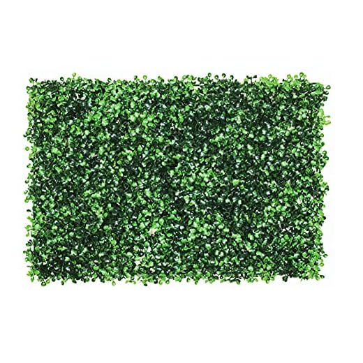 JAWSEU Alfombra de Césped Artificial Jardín Vertical Decoración Interior Pared Hierba,Simulación Artificial Plástico Falso Césped Planta Pared Fondo Decoración Hierba Decoración para 60X40cm