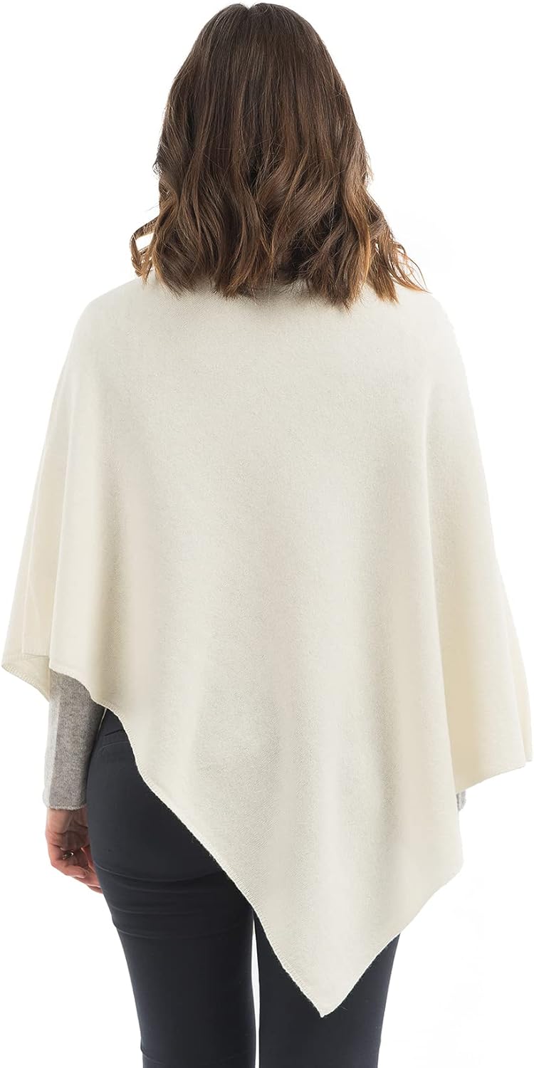 Dalle Piane Cashmere - Poncho in a Blend of Wool, Rayon, Nylon and Cashmere - Made in Italy - Image 3