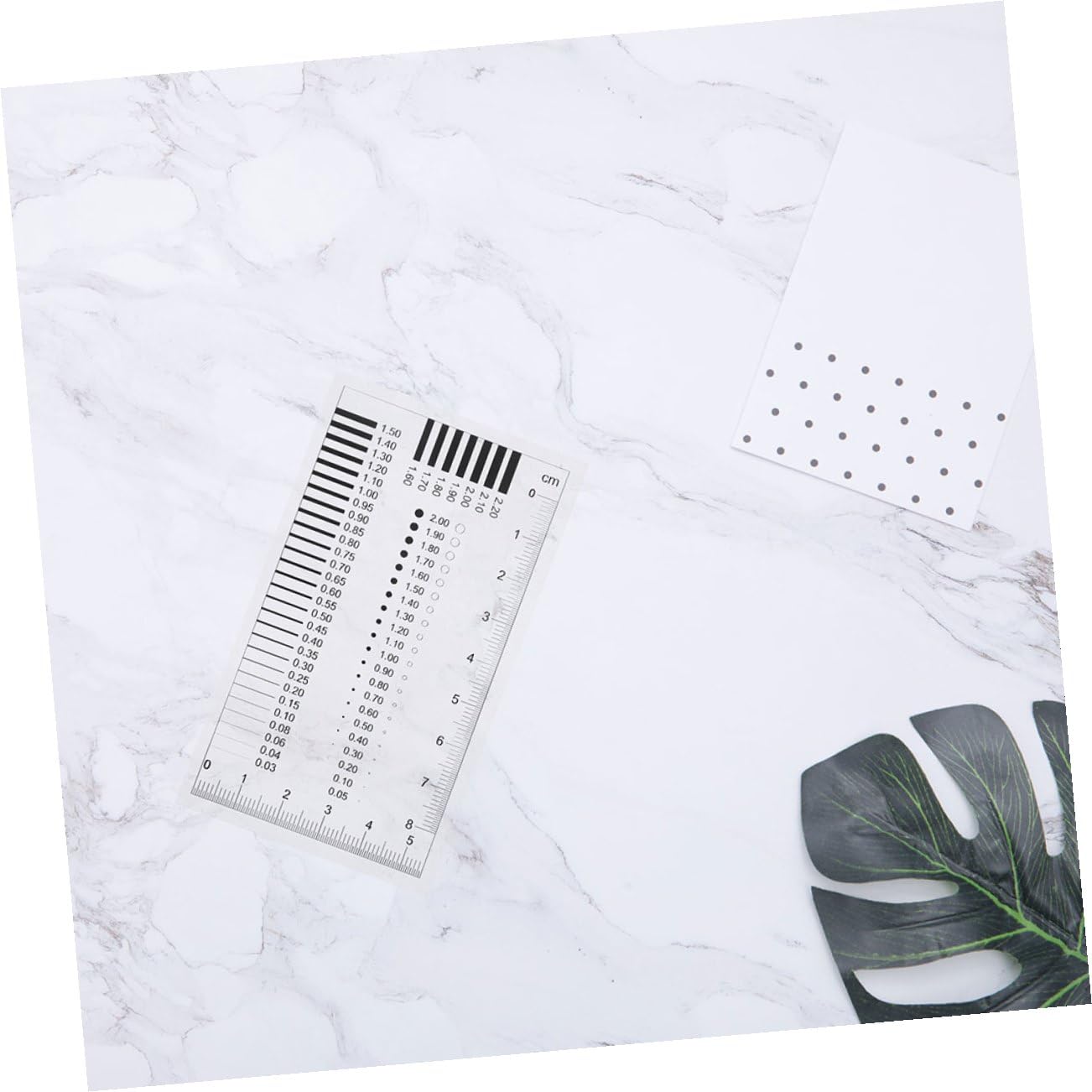 2pcs High Precision Detection Ruler for Line Measurement Scratch Inspection Tool for Manufacturing and Construction Use