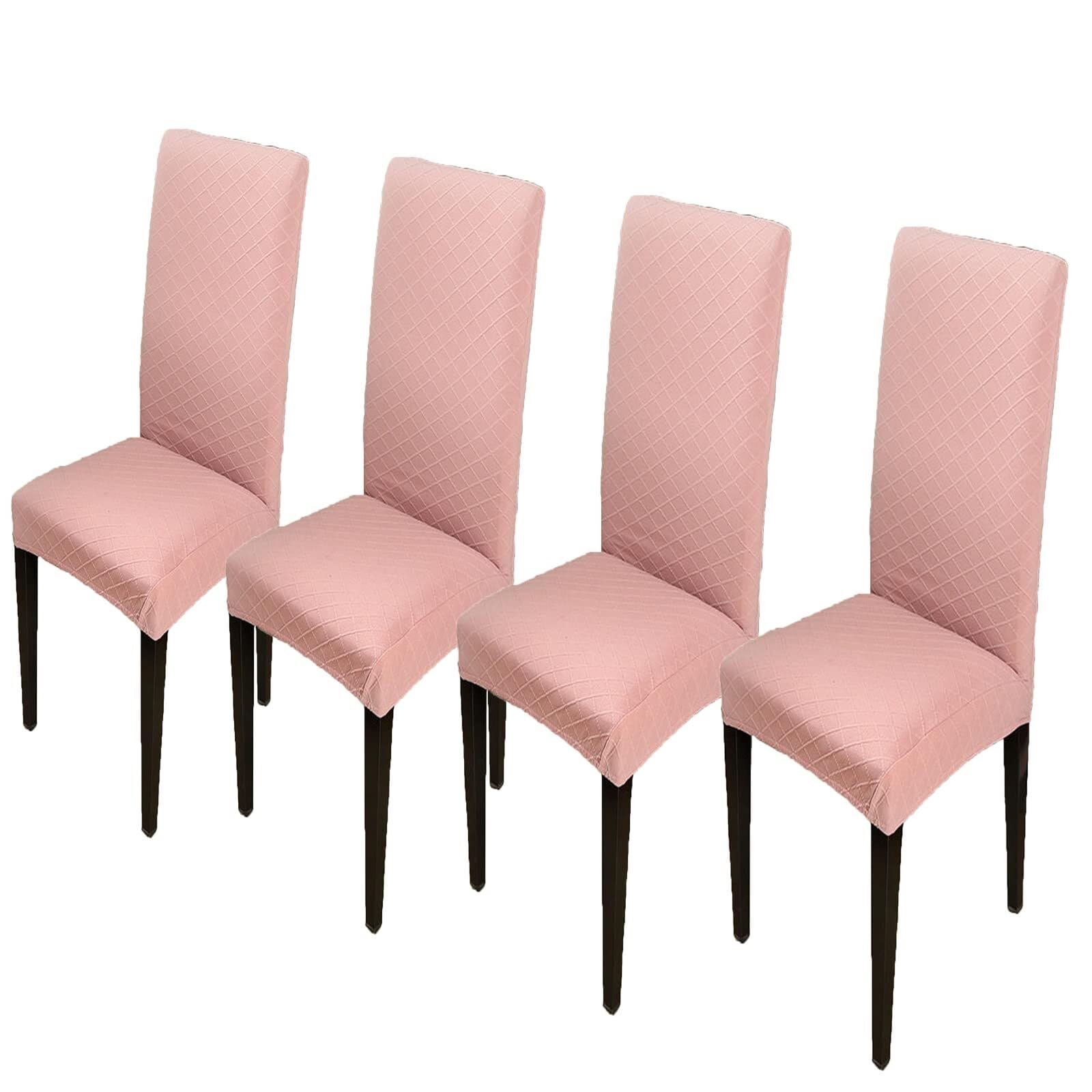 NMVAWIPT Stretch Parsons Dining Chair Covers, Removable Washable Elastic Slipcovers, For Restaurant, Hotel, Ceremony(20#,4pcs)
