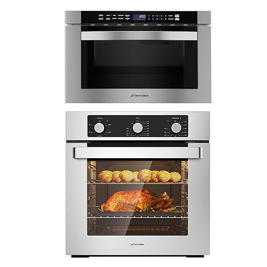 ThermoMate 2.8 Cu.ft. Electric Wall Oven+1.2 Cu. Ft. Microwave Drawer with Automatic Presets