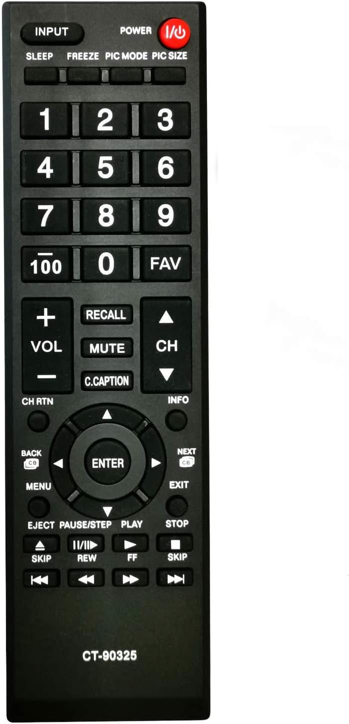 Universal Remote Control for Toshiba TVs Replacement Remote for All Toshiba LCD LED 3D HDTV 4K UHD Smart TV Remotes