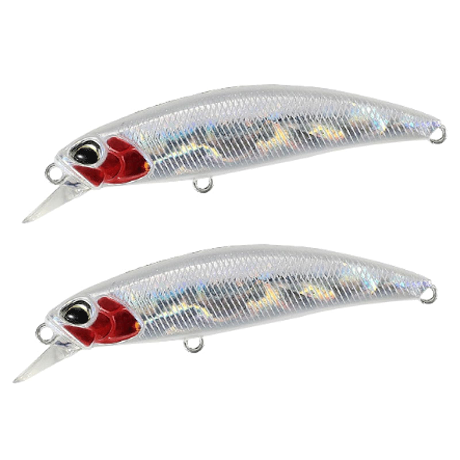 IvyLoutish Fishing Lure Bait 2 Pcs Mini Sinking Minnow Fishing Bait 60mm 6.5G Wobbler Bait Jerkbaits Peche Artificial Bait for Trout Bass Carp Fishing Fishing Tackle