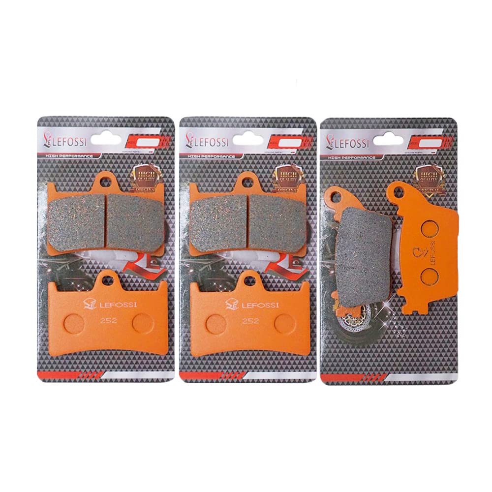 moto Fibre de Carbone Plaquettes de Frein Avant et Arrière Pour Compatible avec Yamaha YZF R1 2015 2016 2017 2018 2019 2020 2021 FA380F FA436R