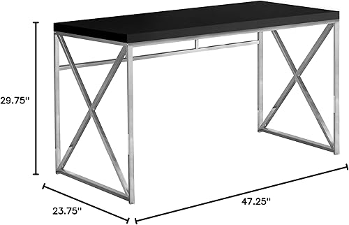 Miniatura 10 de Monarch Specialties, Madera Metal, gris Aspecto de madera recuperada gris/metal negro,Aspecto de madera recuperada negra/marco negro,Marco