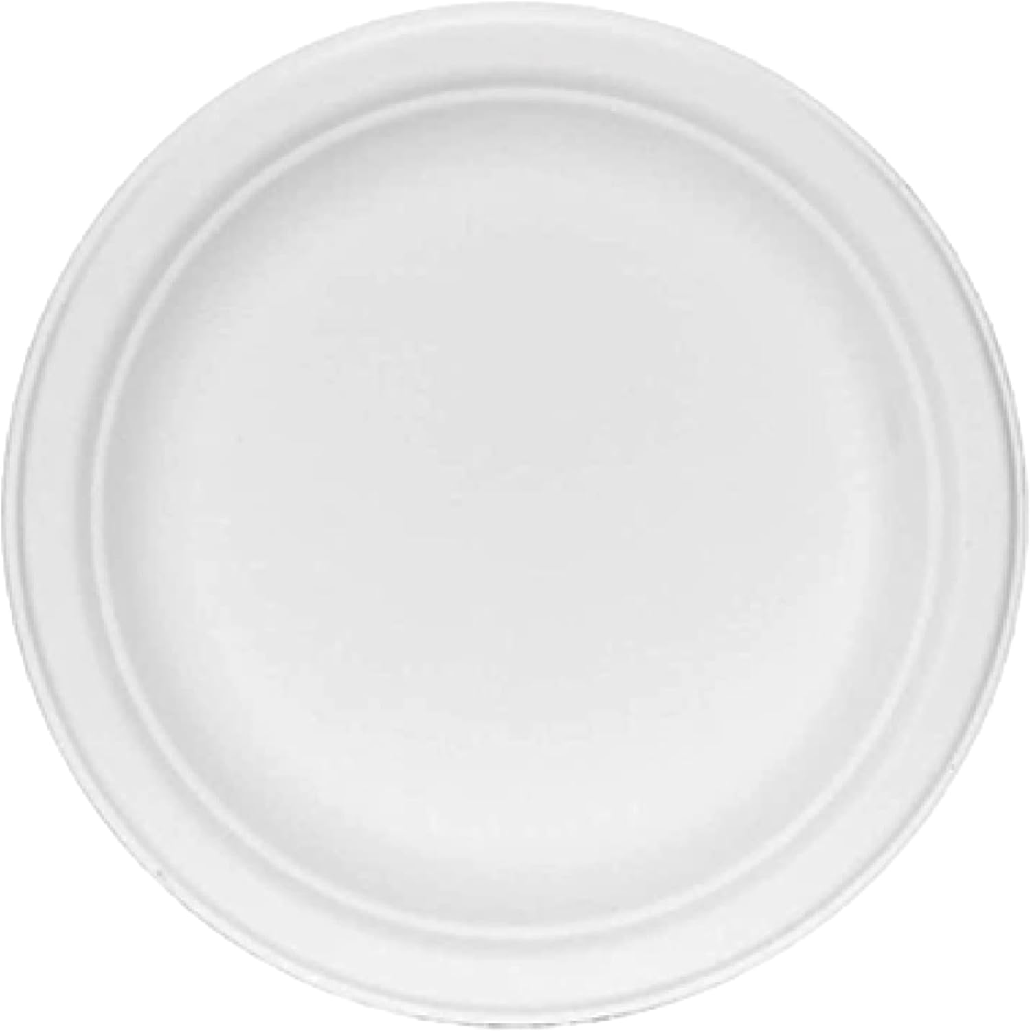 Responsible Products 6 inch Round Plates, Tree-Less™ Compostable Molded Fiber Round Plates, Extra Strength, Tree-Free and Made Without PFAS, White (1000 Count)