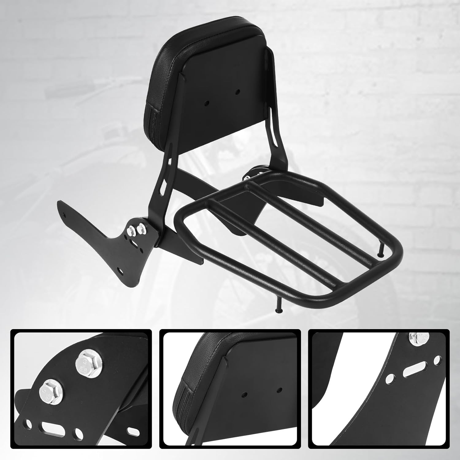 グリーン-L 取り外し可能 シーシーバー 背もたれパッド ラゲッジラック