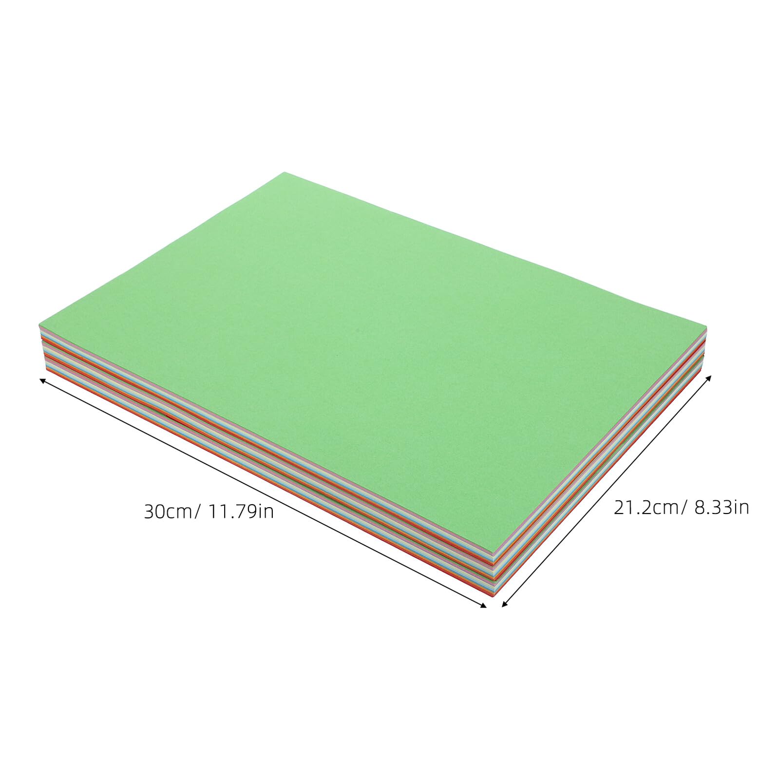 Papel de Colores A4 300 Hojas 65g para Impresión y Manualidades