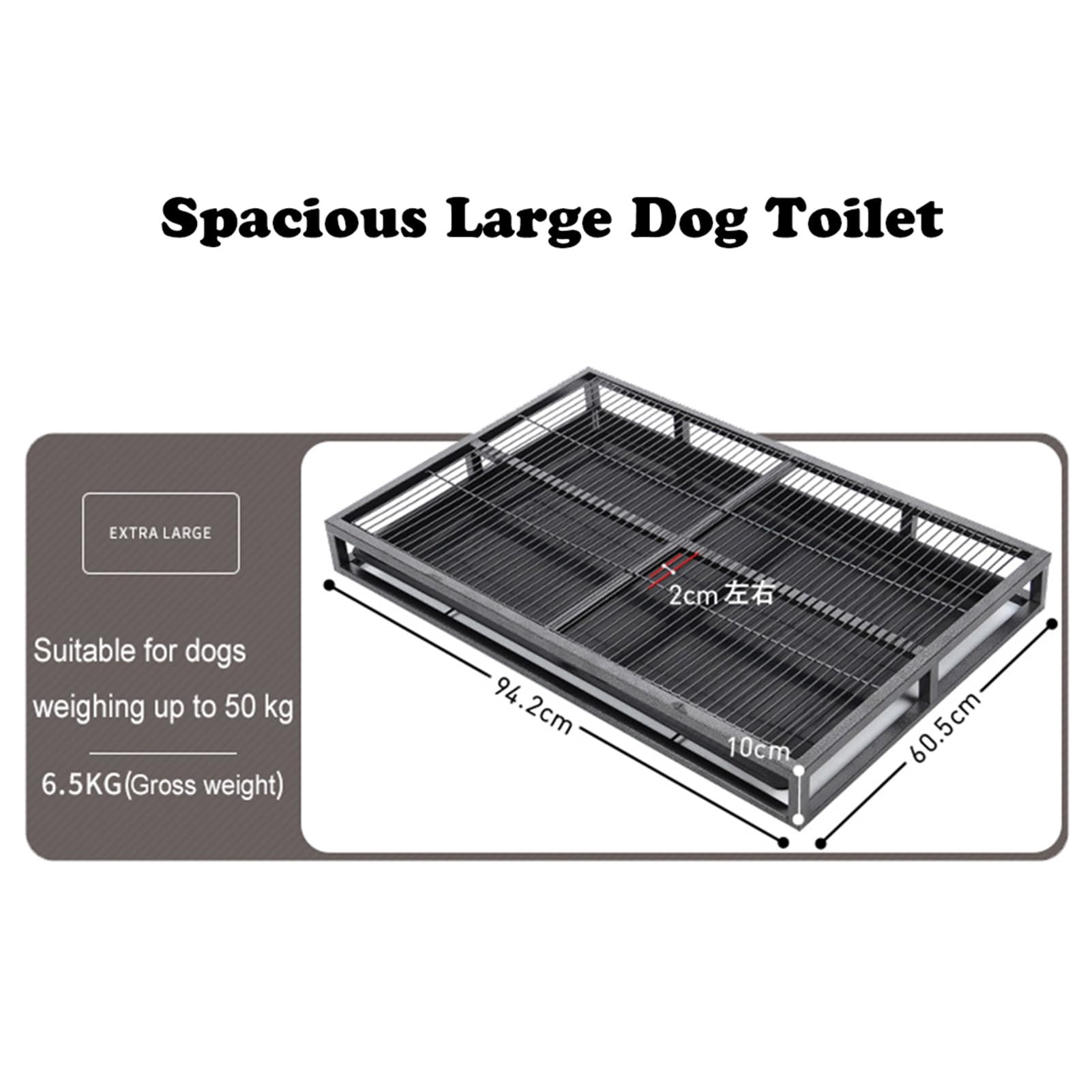 ALL FOR PAWS Hundetoilette XL Mit Urinierunterlage-Halter – 63,5x63,5 Cm Für Welpen & Große Hunde