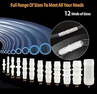 Vista 3 de 80 piezas de accesorios de púas de manguera, conector de tubería, empalmador de empalme, adaptador para acuario, adaptador de gas y aire