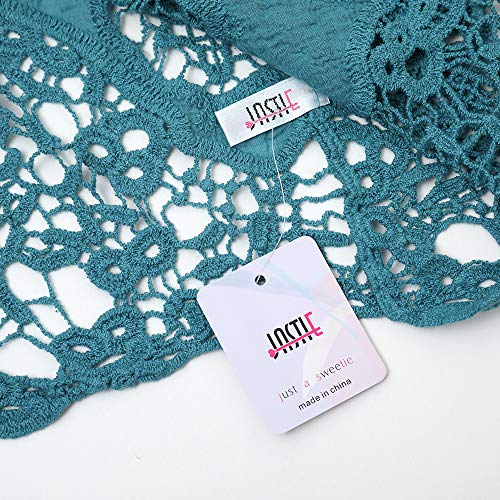 Image of JASTIE Women Open Stitch Cardigan Boho Sleeveless Hippie Summer Hollow Out Solid Crochet Vest
