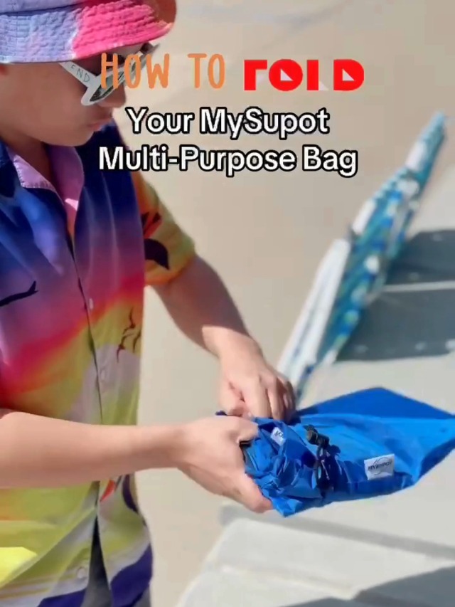 Bolsa para bolsa de dormir. También para bolsa de dormir, colchoneta para camping, lavandería, silla de playa, asiento elevador o para gradas, cama para perros, etc. - Poliéster 420D ligth duty con correas ajustables (Azul marino, Mediana) miniatura 7
