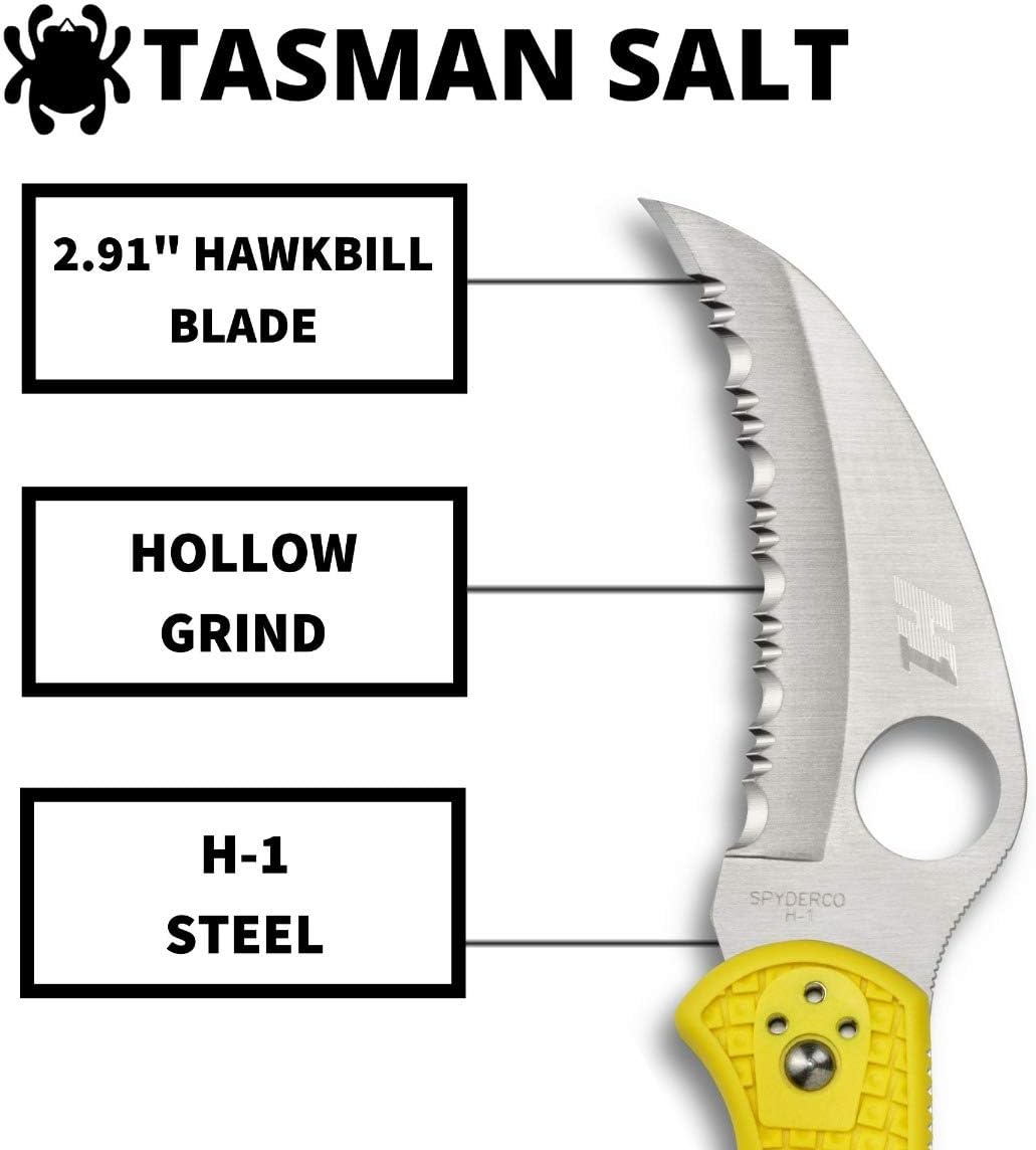 Exсluѕіvе Dіѕсоunt 80% оƒƒеr Spyderco Tasman Salt 2 Lightweight Knife with 2.91 H-1 Ultra-Corrosion Resistant Steel Blade and Yellow FRN Handle - SpyderEdge - C106SYL2 Exсluѕіvе Spyderco Tasman Salt 2 Lightweight Knife with 2.91 H-1 Ultra-Corrosion Resistant Steel Blade and Yellow FRN Handle - SpyderEdge - C106SYL2