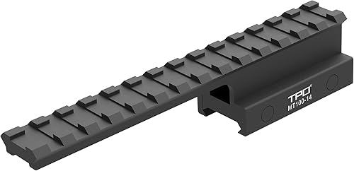 Miniatura 2 de 14-Slot Picatinny Weaver Riser Mount, (1"0.83"0.5" Height), 5.7" Length Flat Top Mount Adapter and Riser