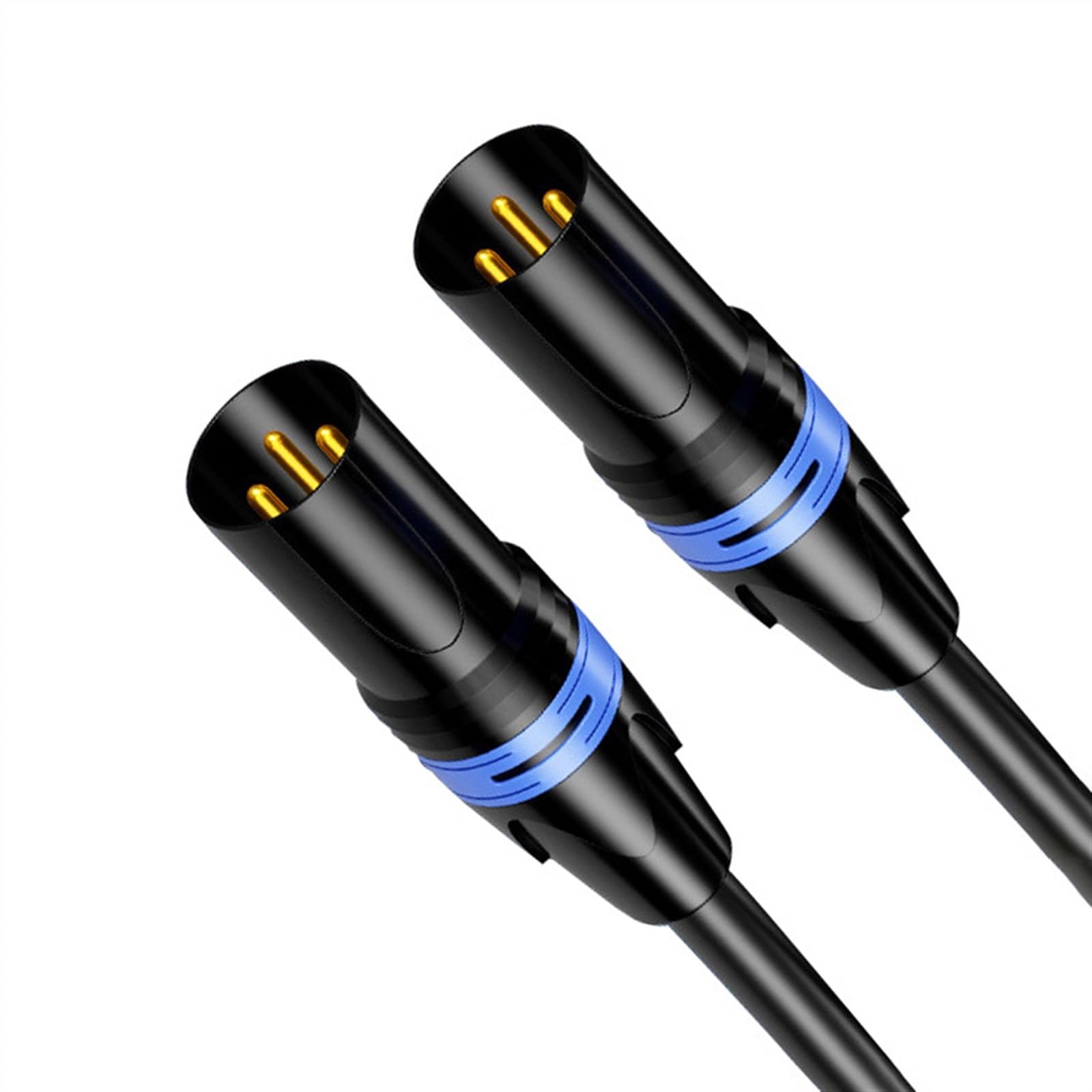Cable De Audio De Guitarra Cable equilibrado de para instrumentos Cable de extensión macho a hembra Cable de conexión de tres núcleos (Color : 3/4, Size : 2m)