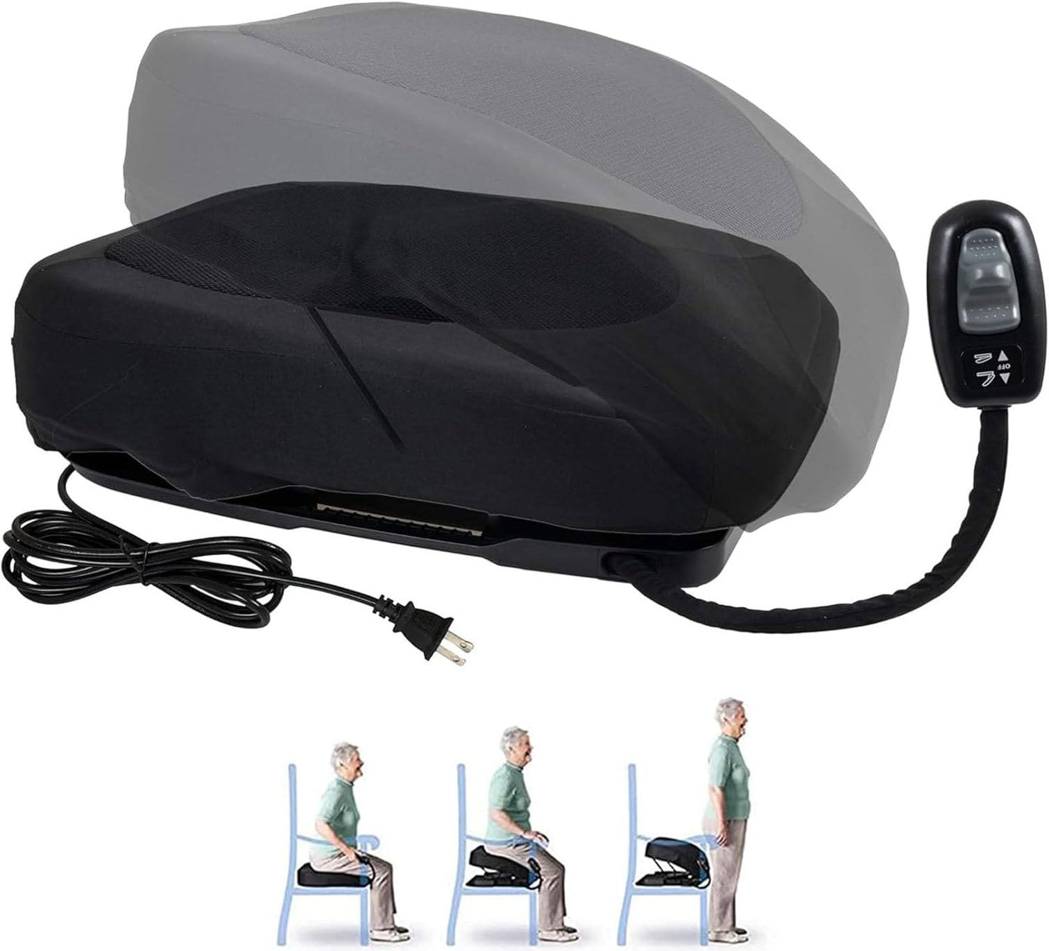 Ascensor De Silla Y Asistencia Para Soporte De Sofá, Cojín De Asistencia Para Asiento Con Elevación Eléctrica, Fácil De Levantarse, Se Puede Levantar Fácilmente, Ayuda a Levantarse Sentarse Lentamen