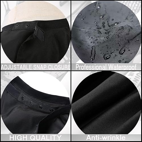 Miniatura 4 de Capa de peluquería - 50" x 60" Rayas Negras