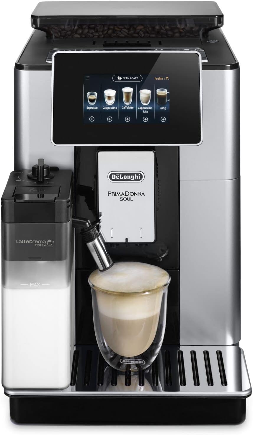 DELONGHI De’Longhi PrimaDonna ECAM610.55.SB coffee maker Fully-auto Espresso machine 2.2 L DELONGHI De’Longhi PrimaDonna ECAM610.55.SB coffee maker Fully-auto Espresso machine 2.2 L
