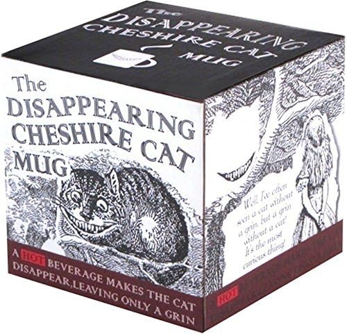 The Unemployed Philosophers Guild Heat Transforming Disappearing Cheshire Cat Mug - Hot Coffee Leaves Behind Only the Grin, Comes in Gift Box, 12oz - Image 4
