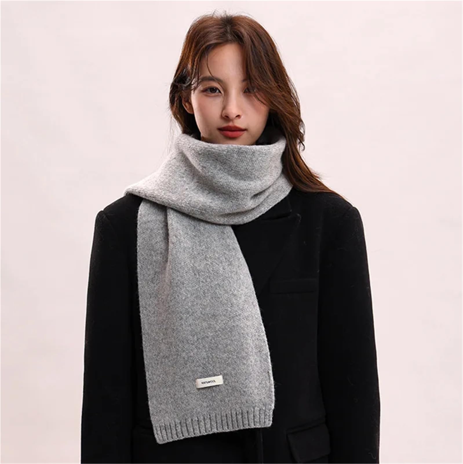 éCharpe D'Hiver Écharpe d'hiver tricotée en laine de montagne feutrée for femme, épaisse et chaude, idéale for le cou des hommes