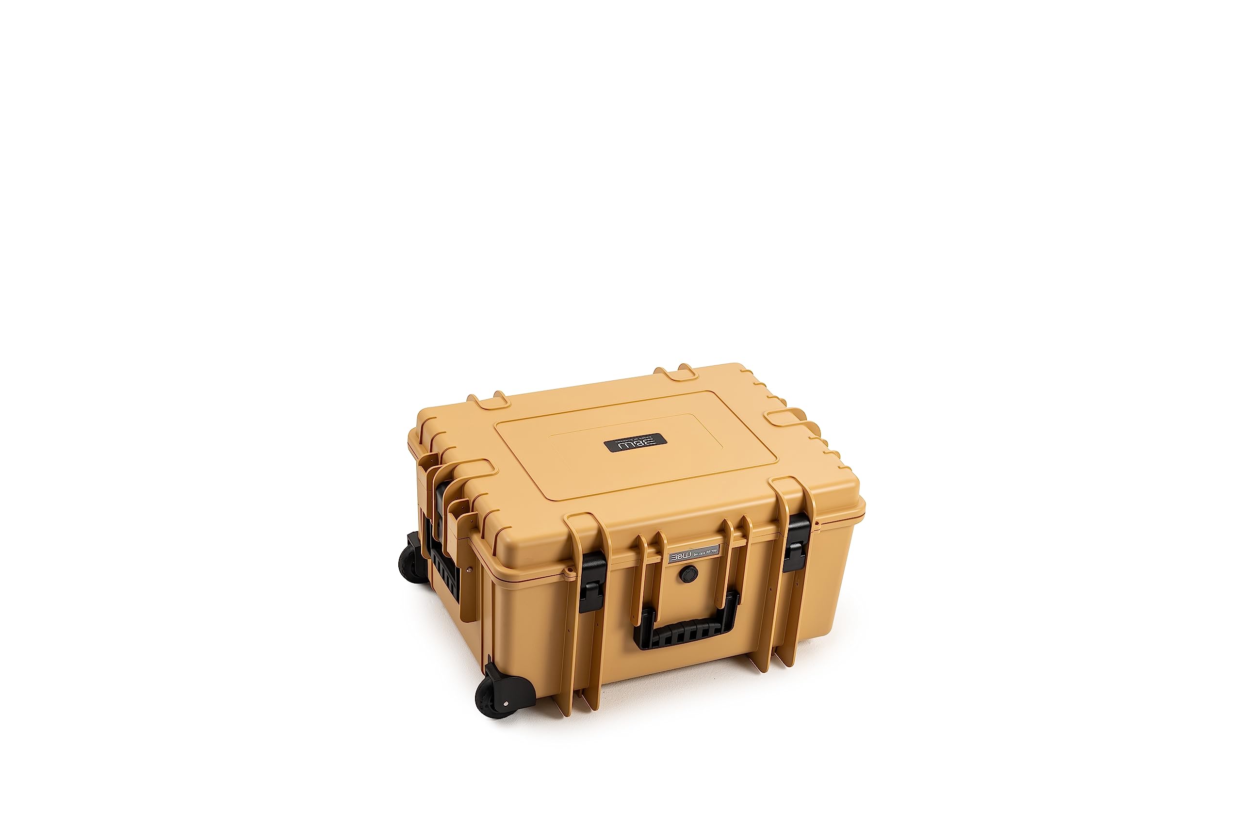 B&W International Walizka wielofunkcyjna Outdoor 6800 (PP.709) Desert Tan – pusta walizka – wodoszczelna (IP67), pyłoszczelna, odporna na uderzenia, bardzo wytrzymała