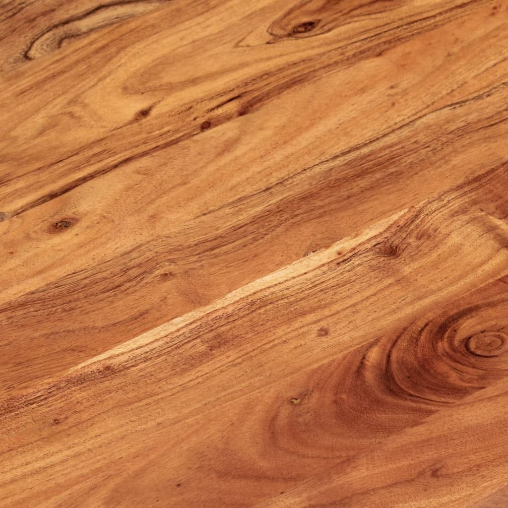 Owalny blat stołu 100 x 40 x 3,8 cm, lite drewno akacjowe, nieobrobione, wytrzymały zapasowy blat stołu do jadalni, wszechstronny, trwały