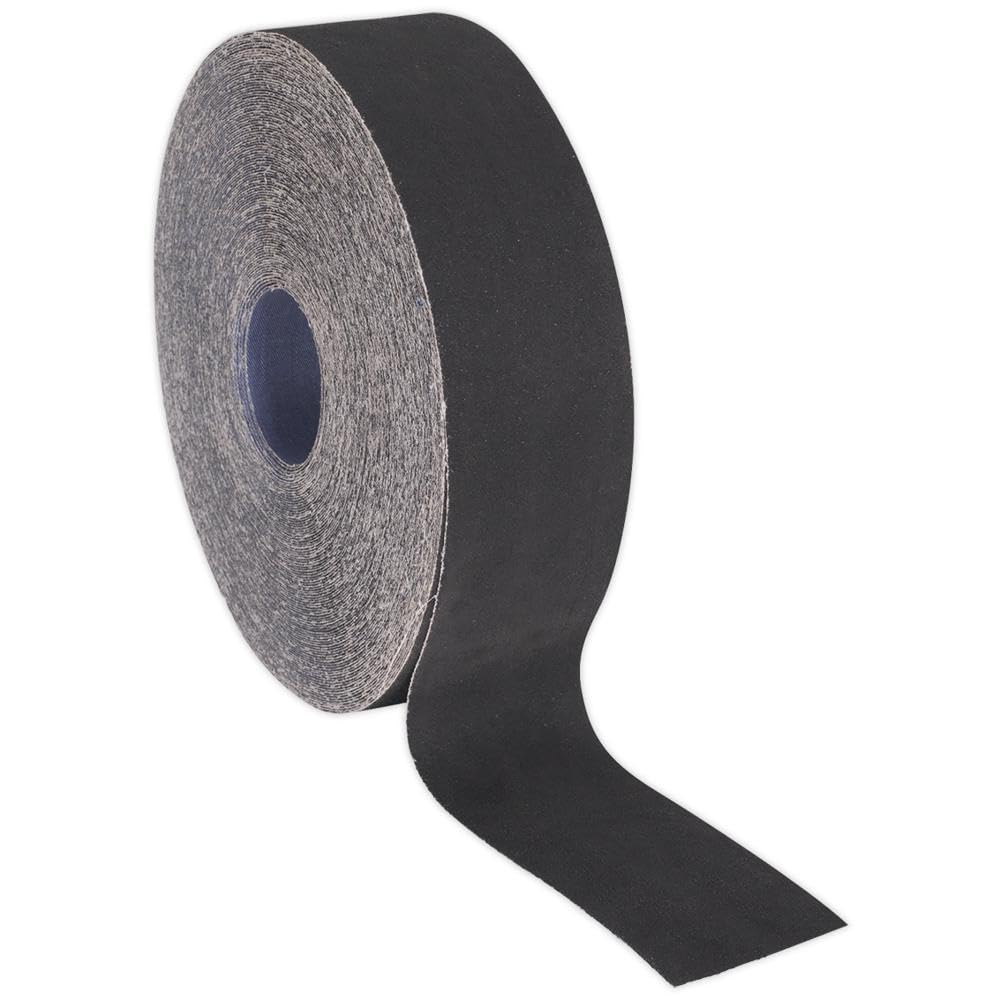Sealey Emery Roll Tear Resistant Blue Twill 50mm x 50 Metres 80 Grit ER505080