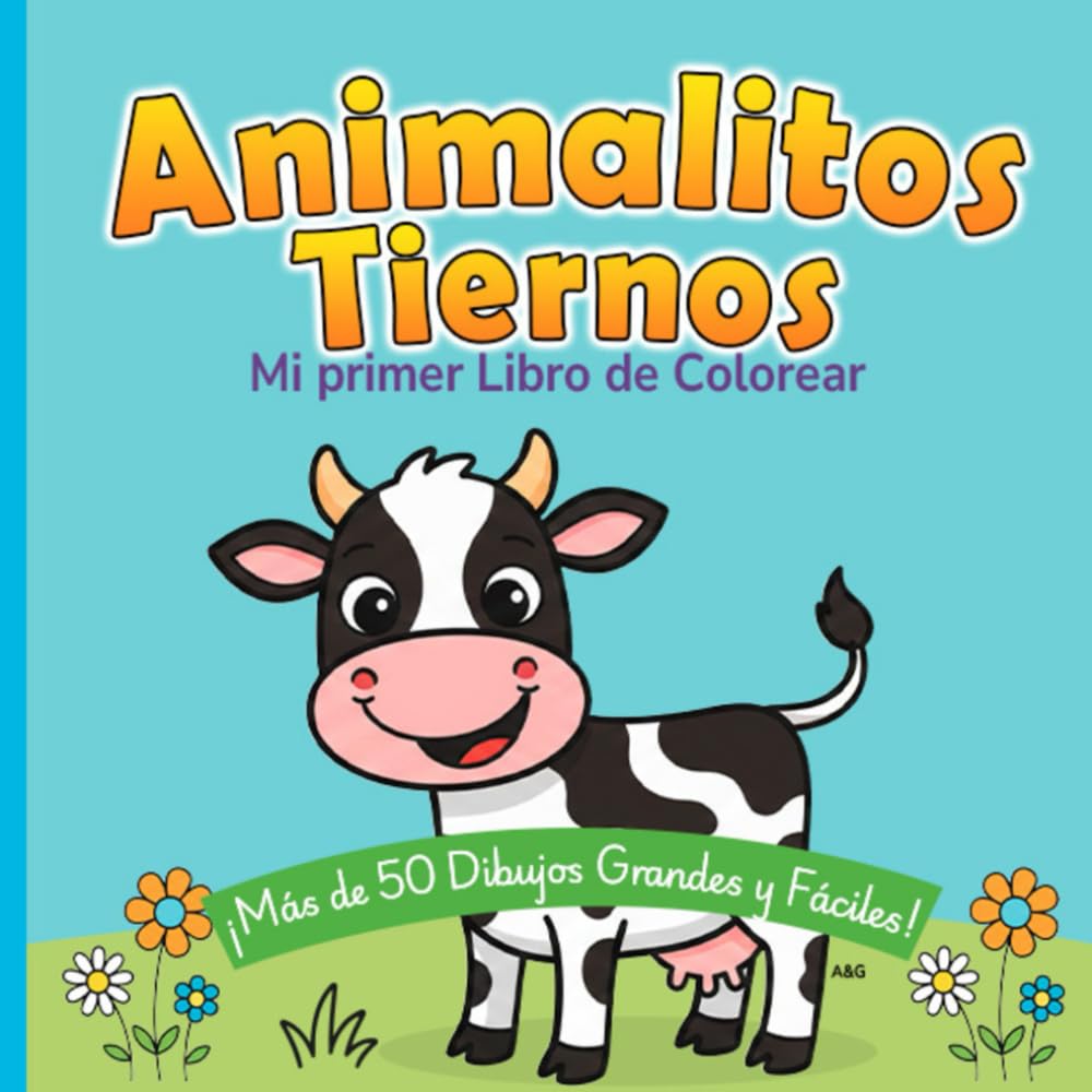 Animalitos Tiernos: Mi primer libro de colorear
