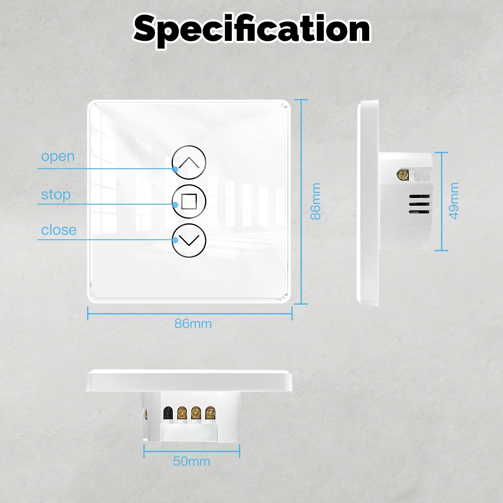 MOES 2.5D Rolladenschalter Smart Wlan