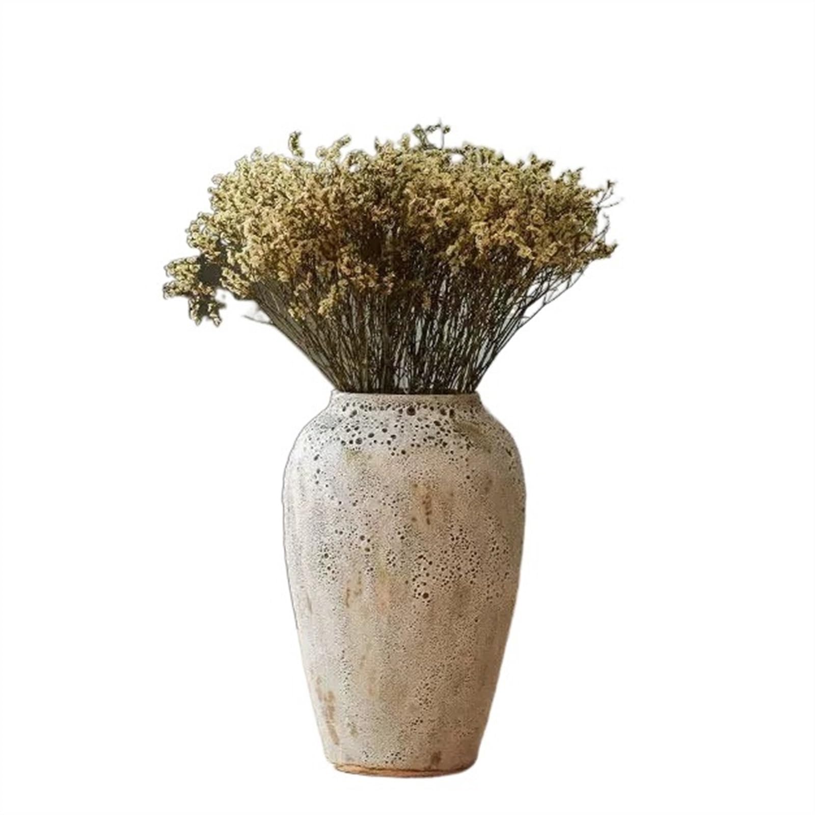 Household Living Room Tea Table Table Decorations Flowers Ware Water Culture Vases Simple Ceramic Dry Flower Vase for Living Dining Room Kitchen(Large)