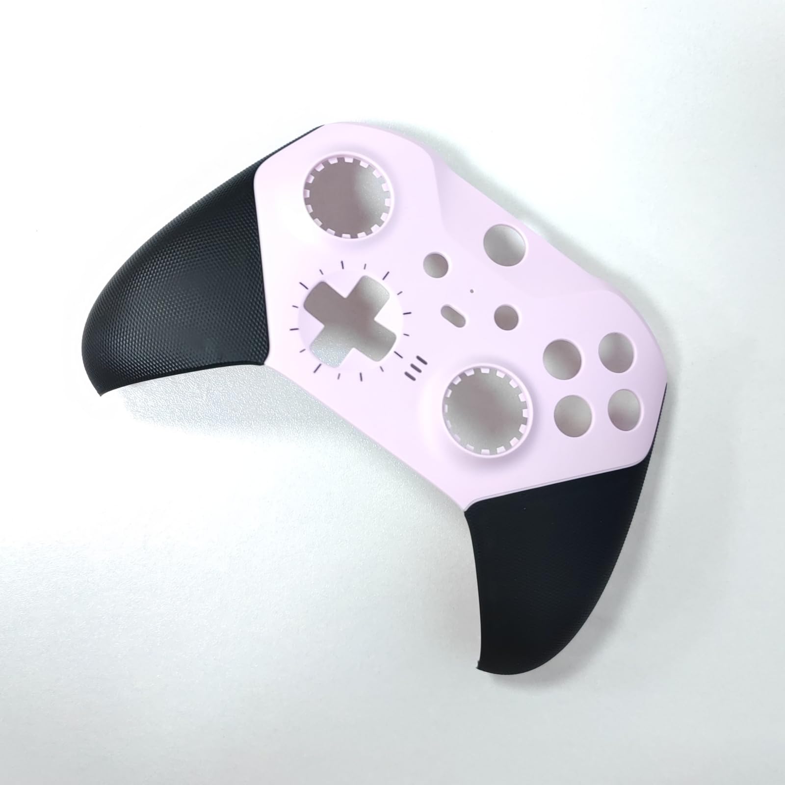 Vordere und Hintere Schale Ersatz-Gehäuse Abdeckung Benutzerdefinierte Hülle Faceplate Zubehör für Xbox Elite Wireless Controller Series 2, Rosa + Weiß