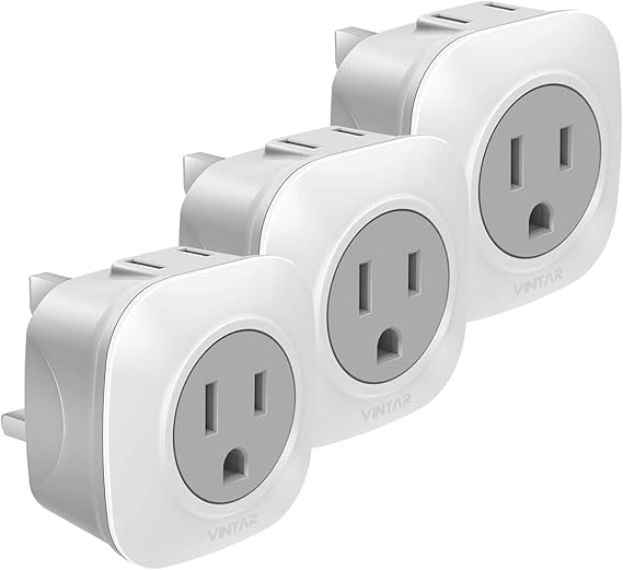 [3Pack] UK Ireland Travel Plug Adapter, VINTAR